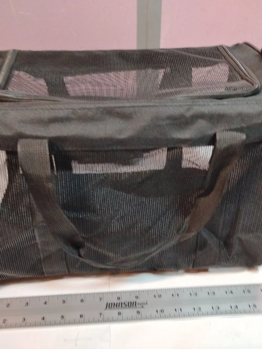 Critter Care Soft-Sided Mesh Pet Carrier Bag - Black (Medium)
